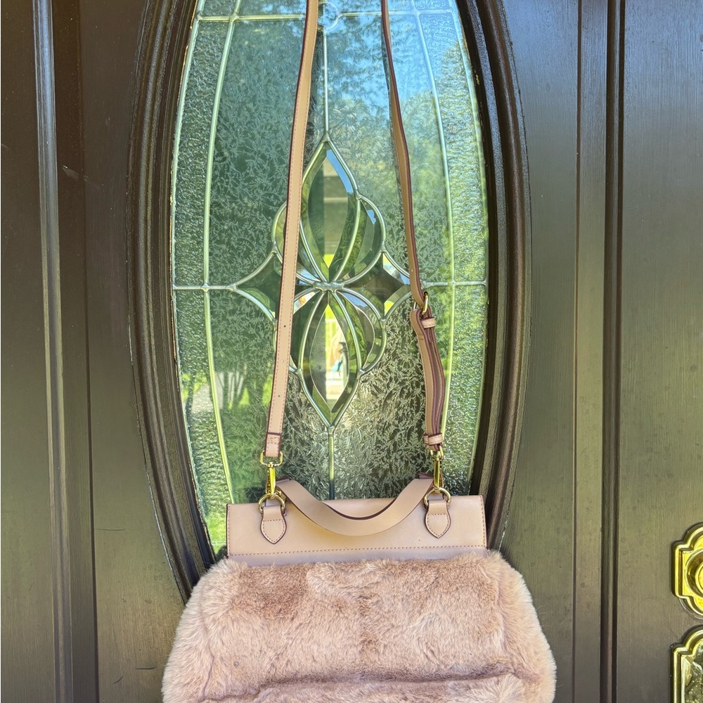 a new day Faux Fur Shoulder Bag - Light Pink
